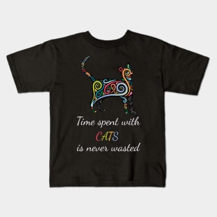 Time Spent With Cats - T-Shirt V1 Kids T-Shirt